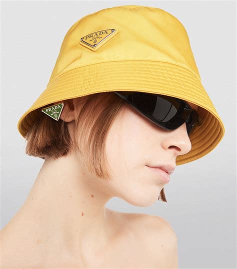 prada green bucket hat|yellow prada bucket hat.